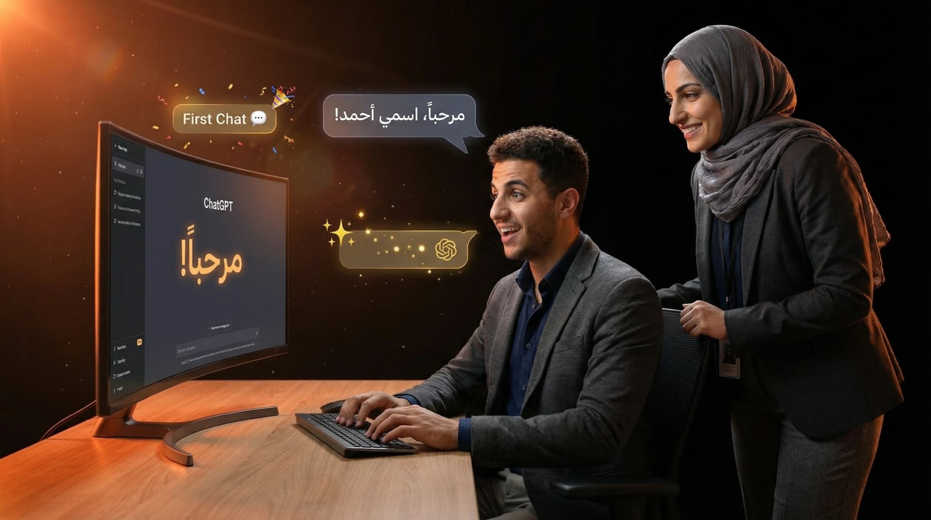 مرحباً بك في عالم المحادثة!