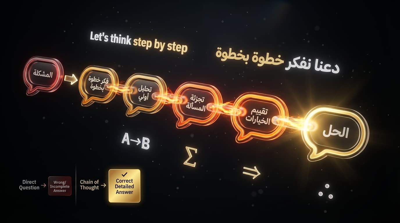 Chain of Thought: فكر خطوة بخطوة