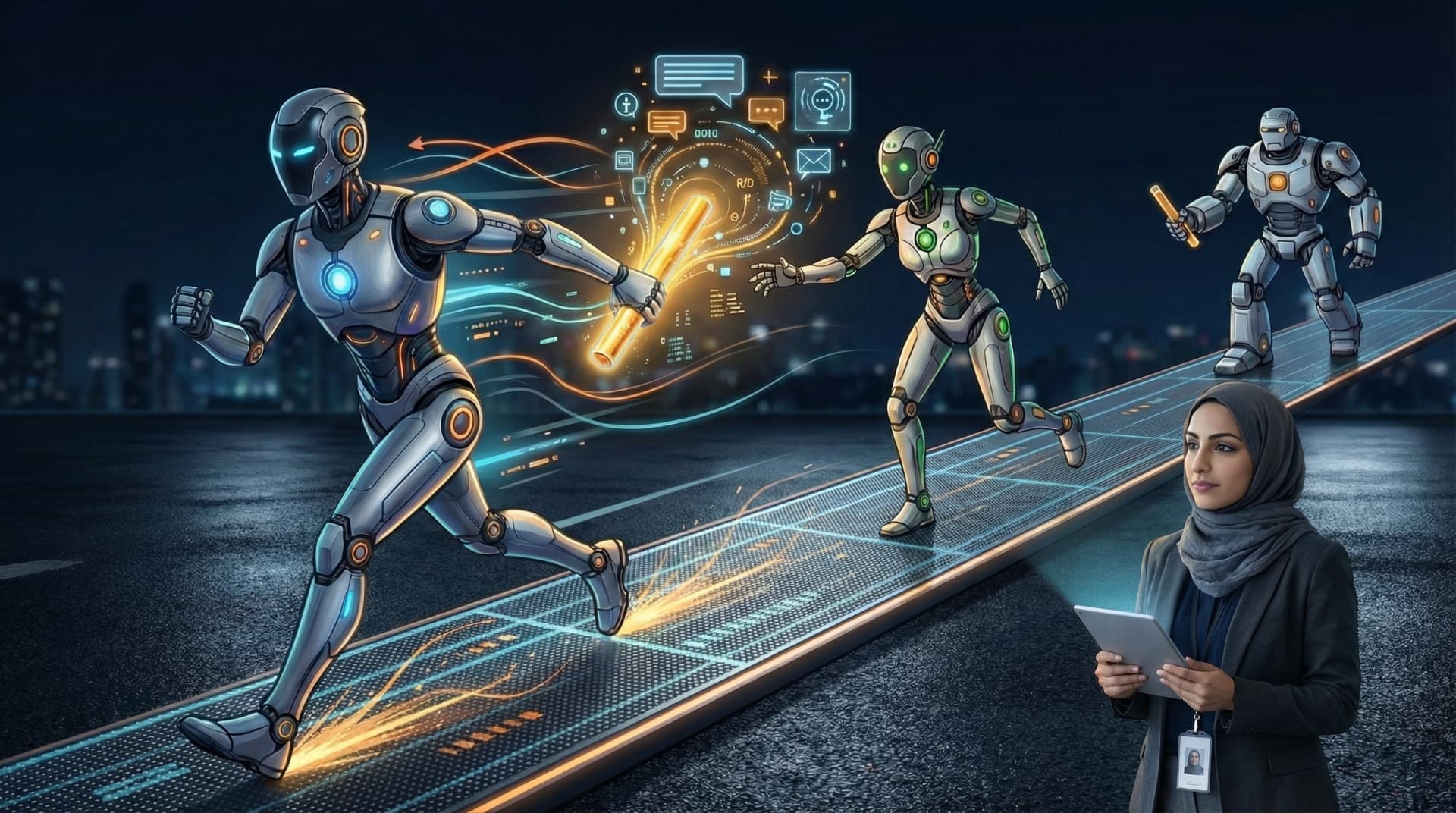 التسليم بين الوكلاء Handoffs