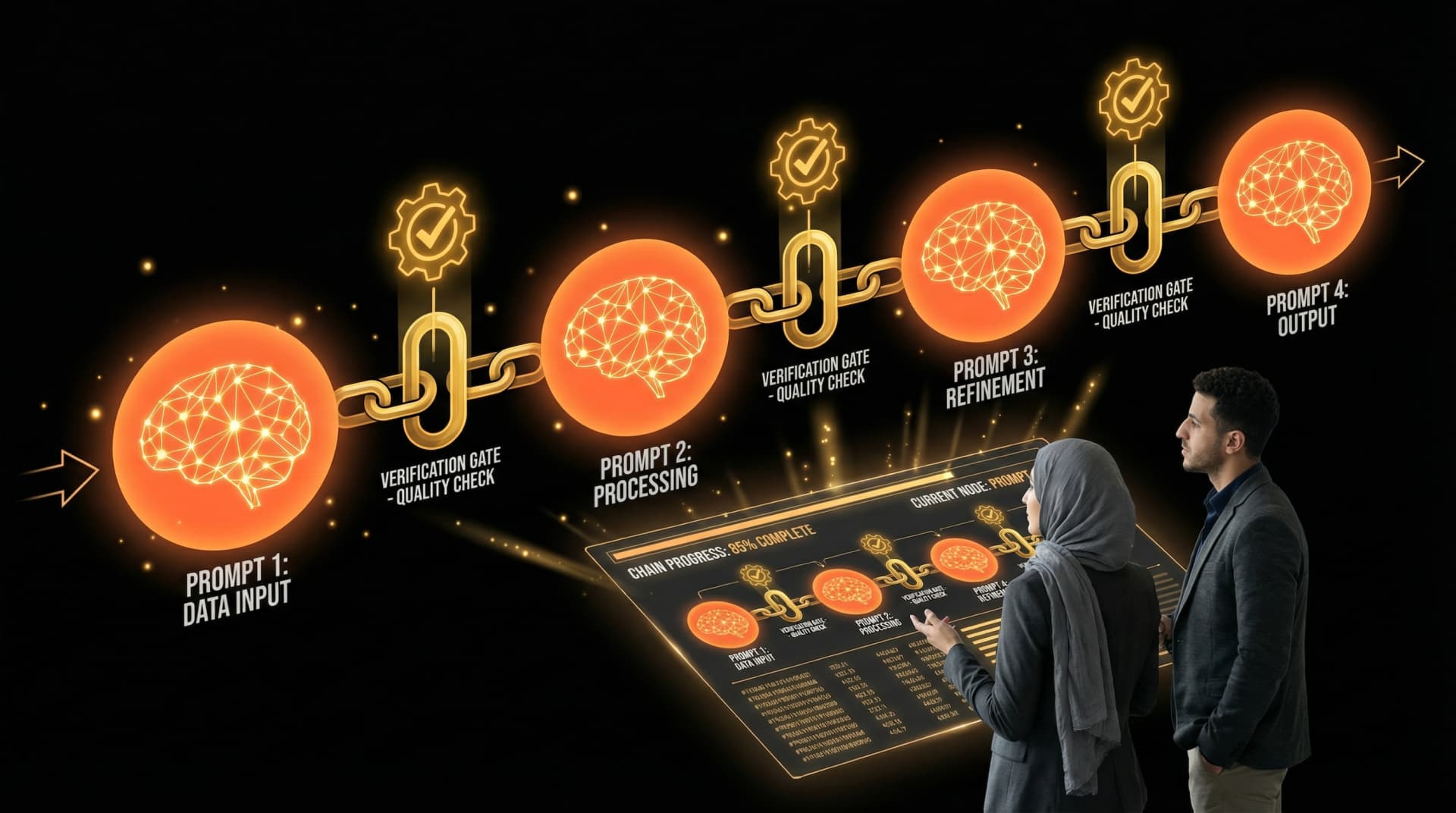 نمط التسلسل Prompt Chaining